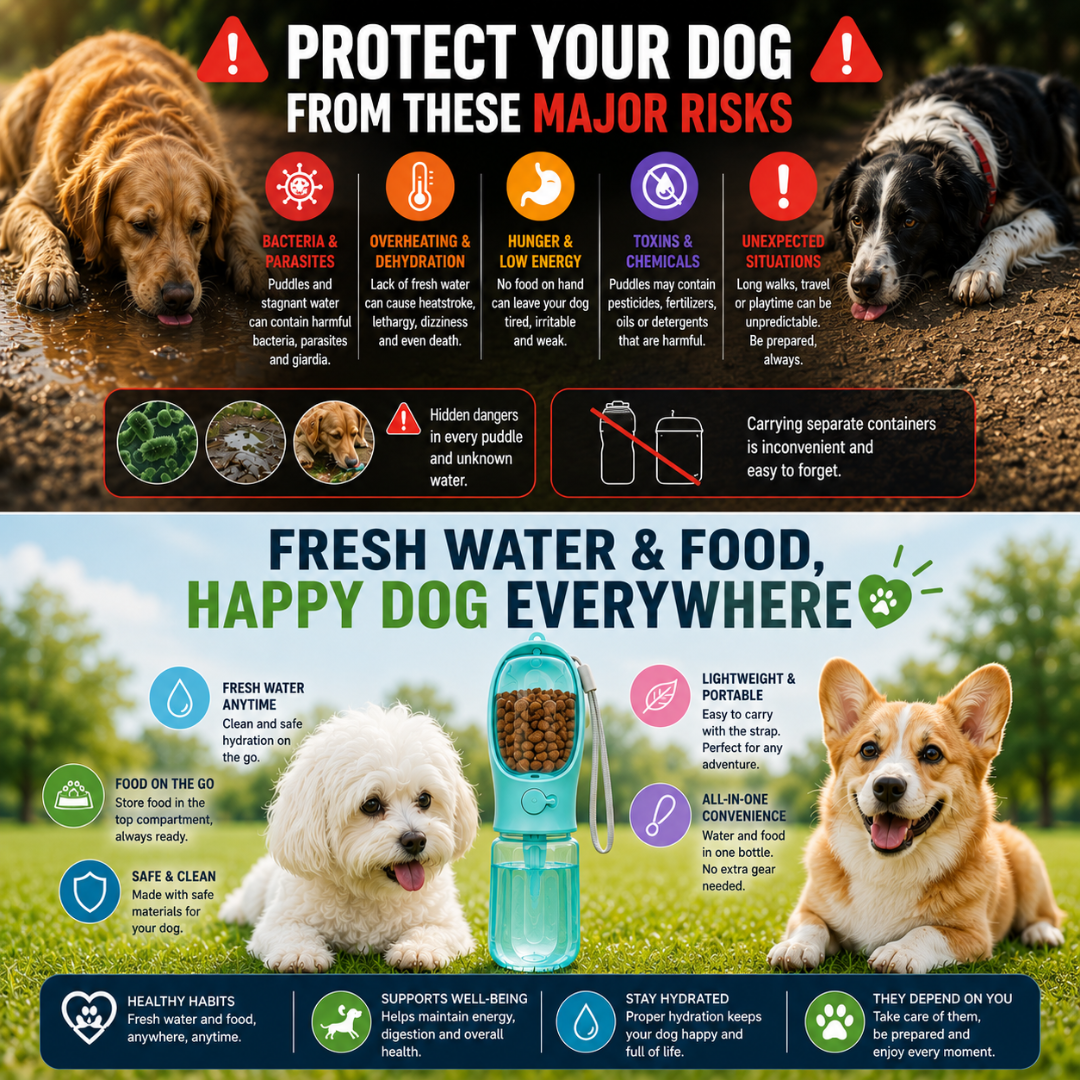 Pet Water & Food Bottle