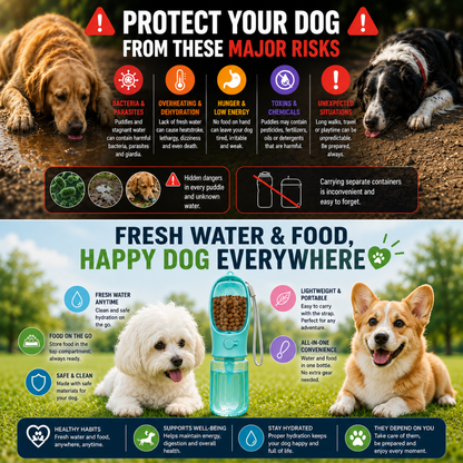 Pet Water & Food Bottle