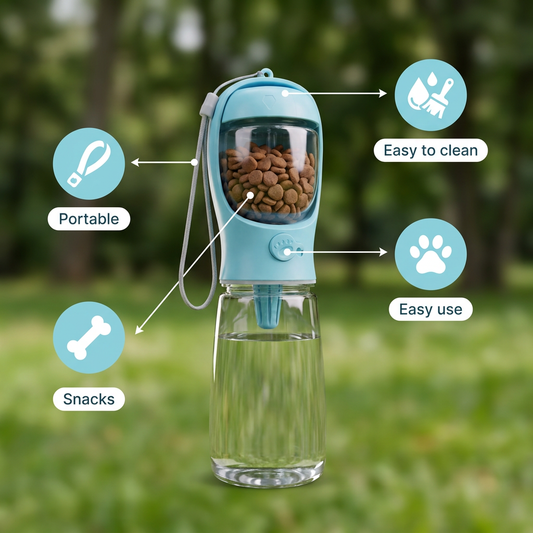 Portable Pet Water & Food Bottle